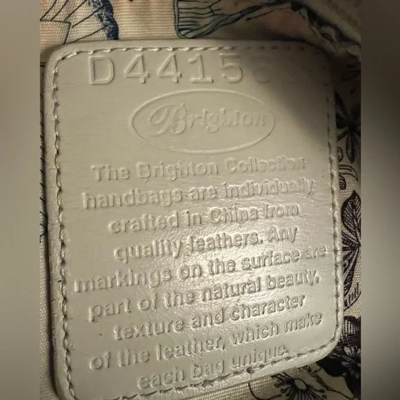 Brighton Mesa Camel Leather Bag with Whipstitching - Picture 8 of 11